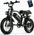 1500W Peak Electric Bike for Adults & Teens – 16-Inch Fat Tire All-Terrain E-Bike with Full Suspension & Up to 65-Mile Range