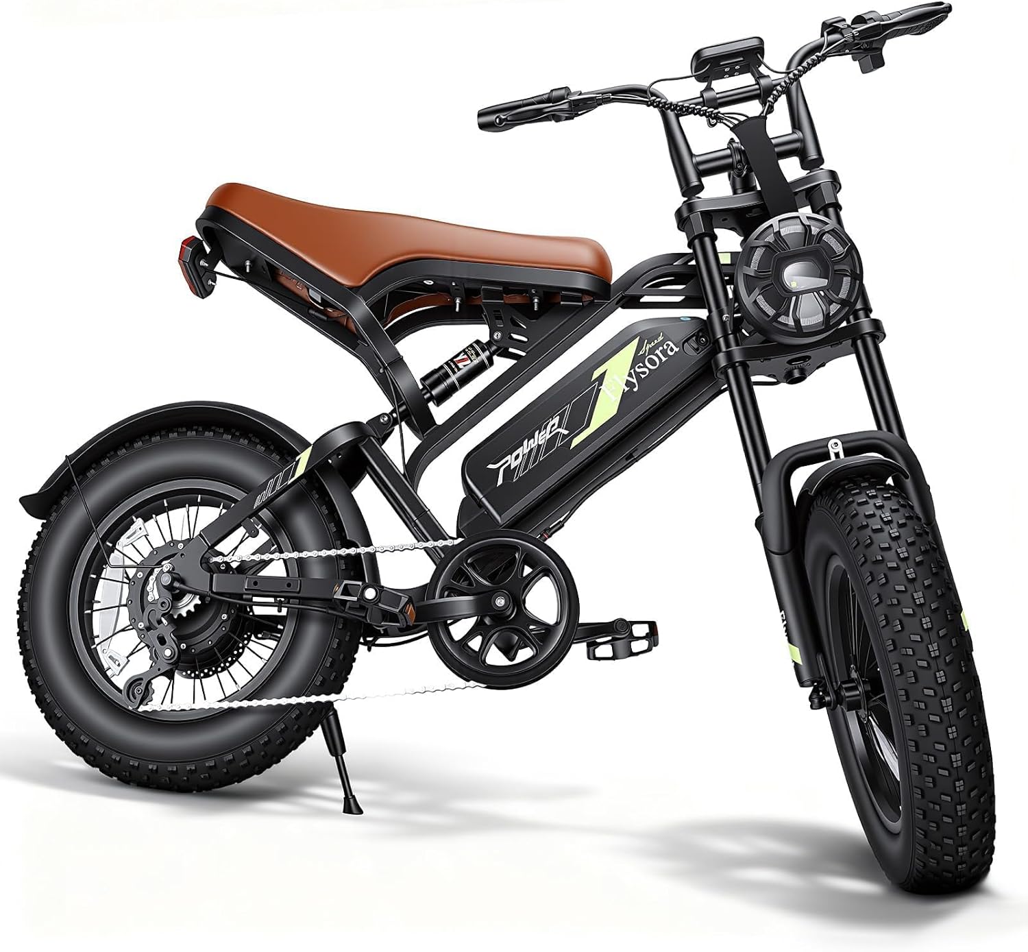 1000W Electric Bike for Adults – 16" Fat Tire Full Suspension E-Bike, 28 MPH Top Speed, Up to 50 Miles Range