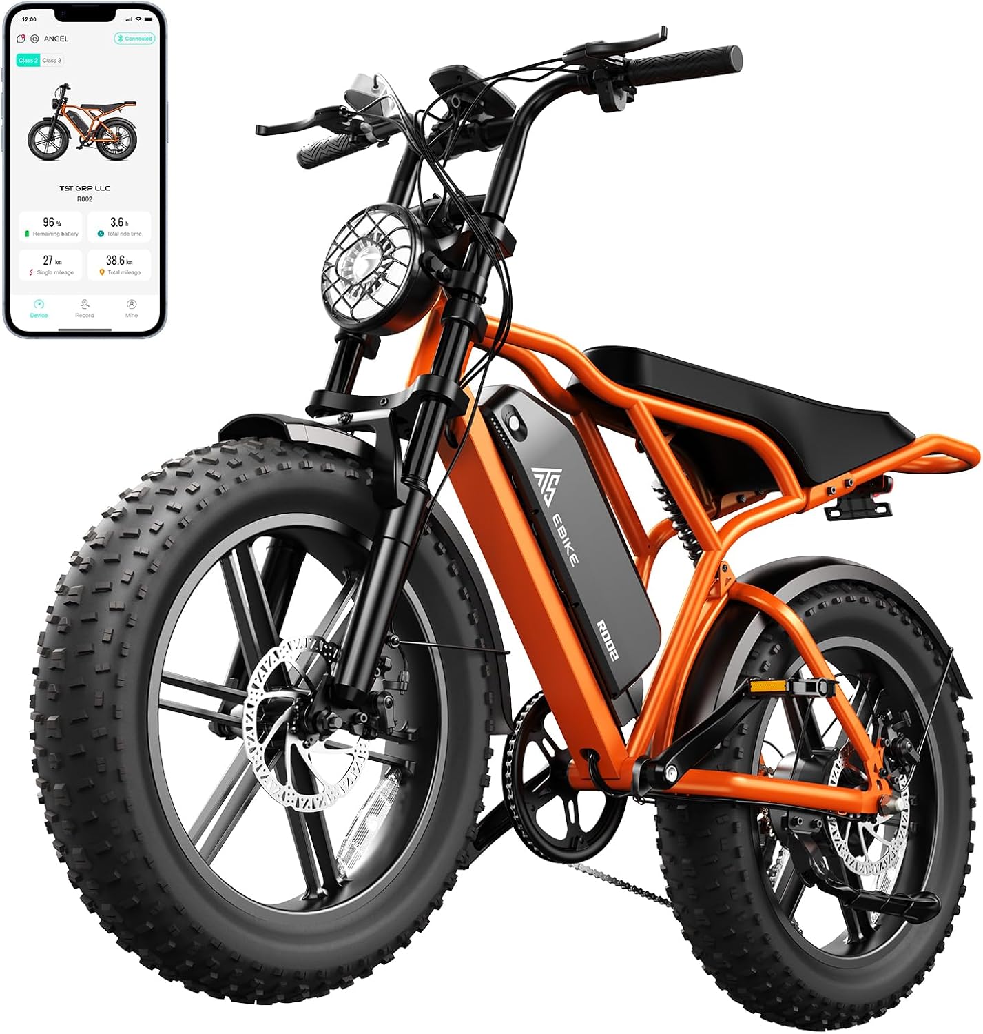 Adult 20" Fat Tire All-Terrain Electric Bike – High-Power Off-Road E-Bike with Long-Range Performance