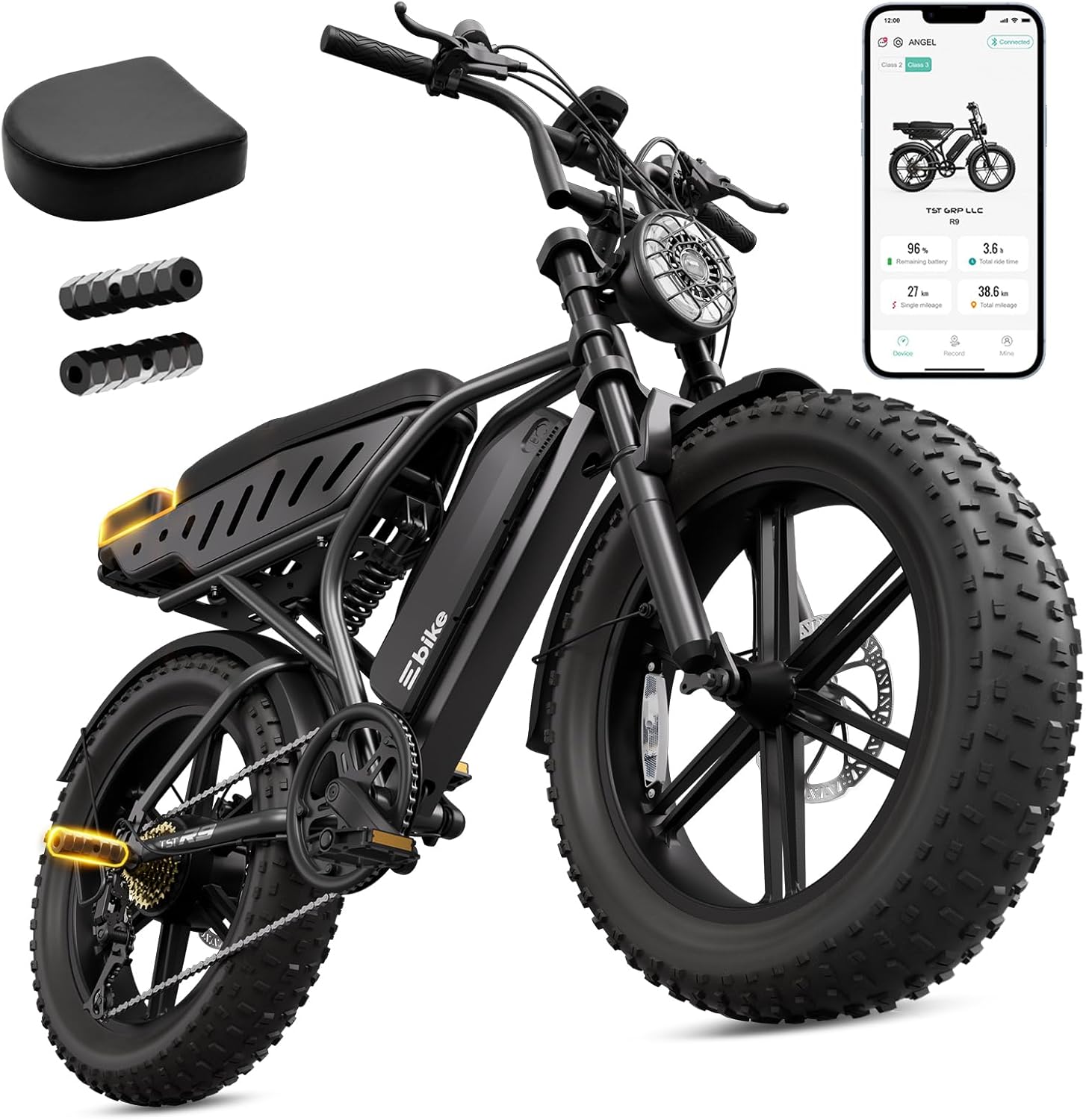 20" Fat Tire All-Terrain Electric Bike for Adults – Powerful Motor, Long-Range Ride & Off-Road Design
