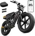 20" Fat Tire All-Terrain Electric Bike for Adults – Powerful Motor, Long-Range Ride & Off-Road Design