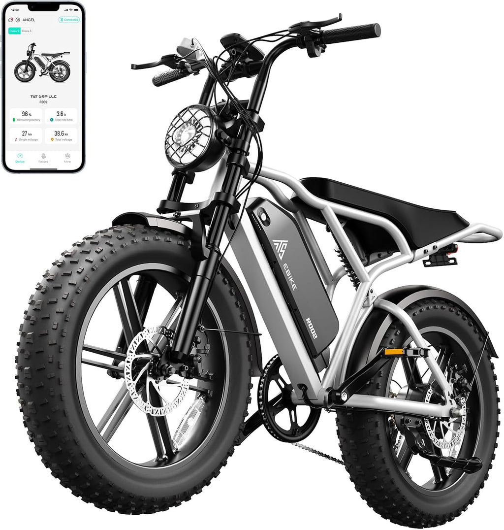 20-Inch Fat Tire Electric Bike for Adults – All-Terrain Off-Road E-Bike with Powerful Motor & Extended Range