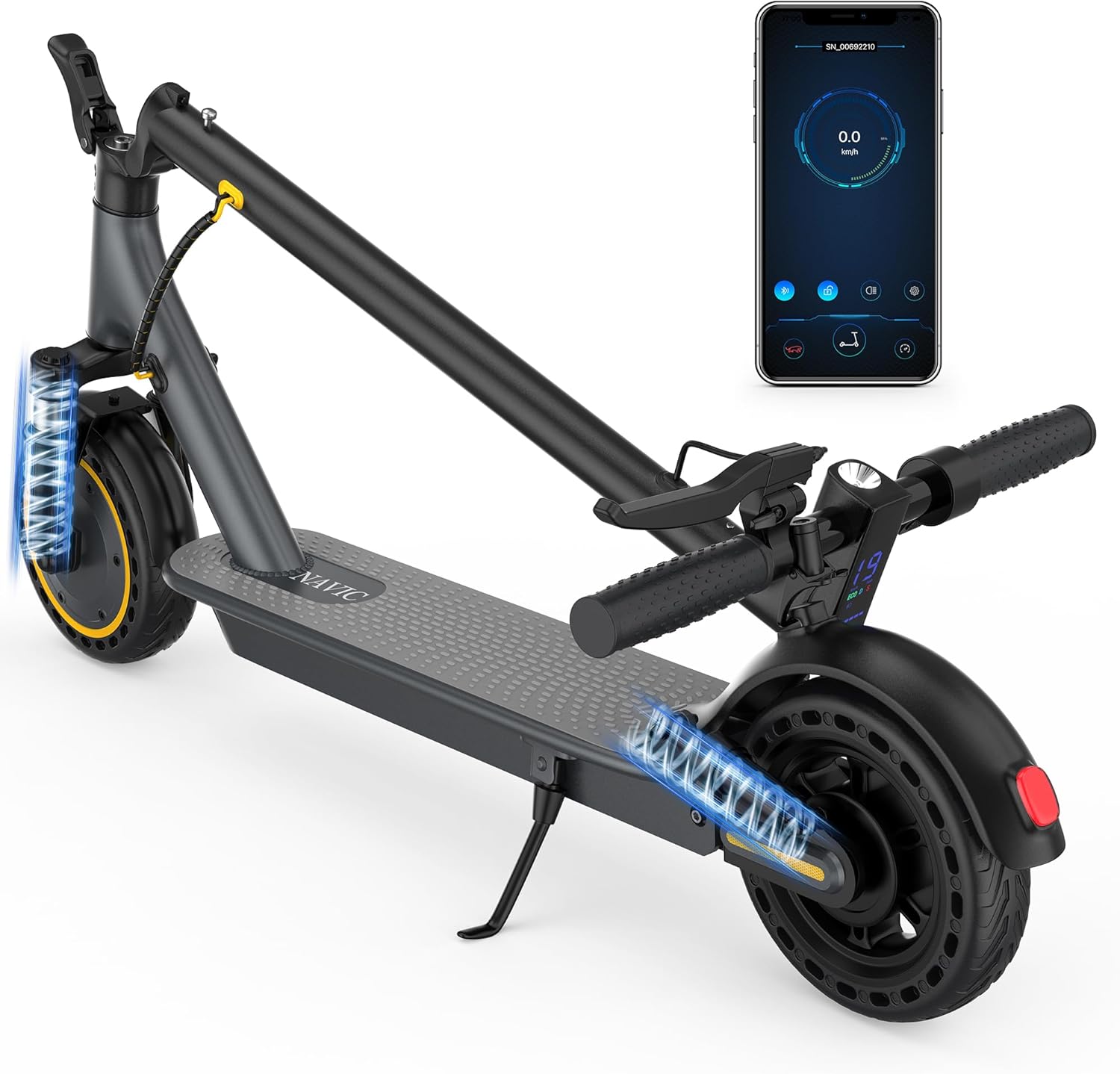 Electric Scooter for Adults，Top Speed 19/22 MPH，Range 19/22/28 Miles，8.5”/10" Tires