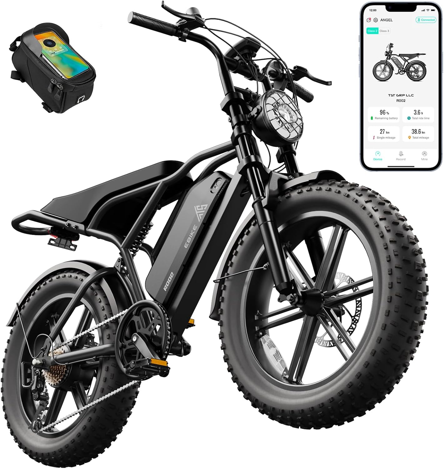 1500W Peak Fat Tire Electric Bike for Adults – 20-Inch All-Terrain E-Bike with Long Range, Off-Road Ready & UL 2849 Tested