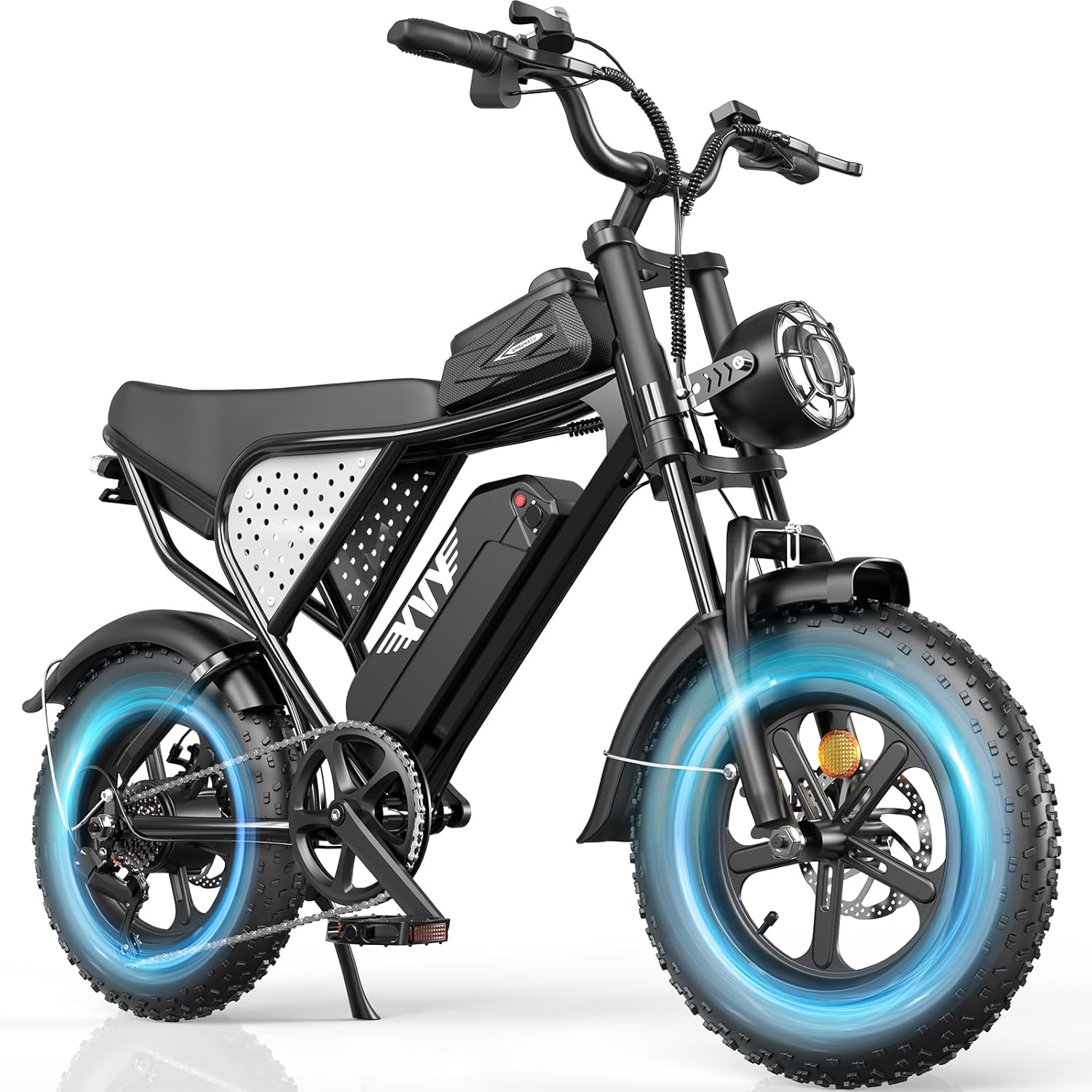 20" Fat Tire Electric Bike for Adults, Up to 3000W Peak Motor, Full Suspension All-Terrain eBike, Long-Range Performance, Off-Road & Trail Riding
