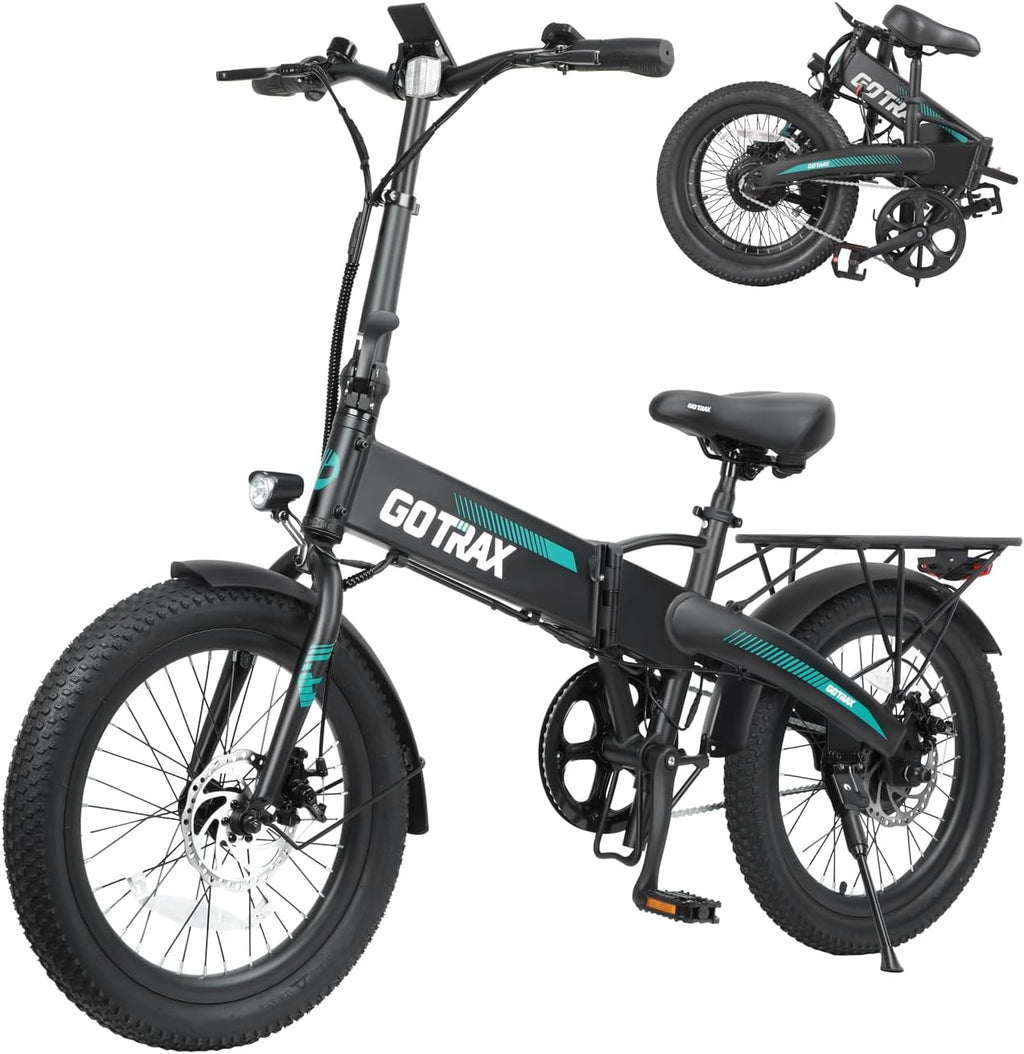 20" Folding Electric Bike for Adults, 500W Peak Motor, Up to 40-Mile Range, Compact Commuter E-Bike with LCD Display