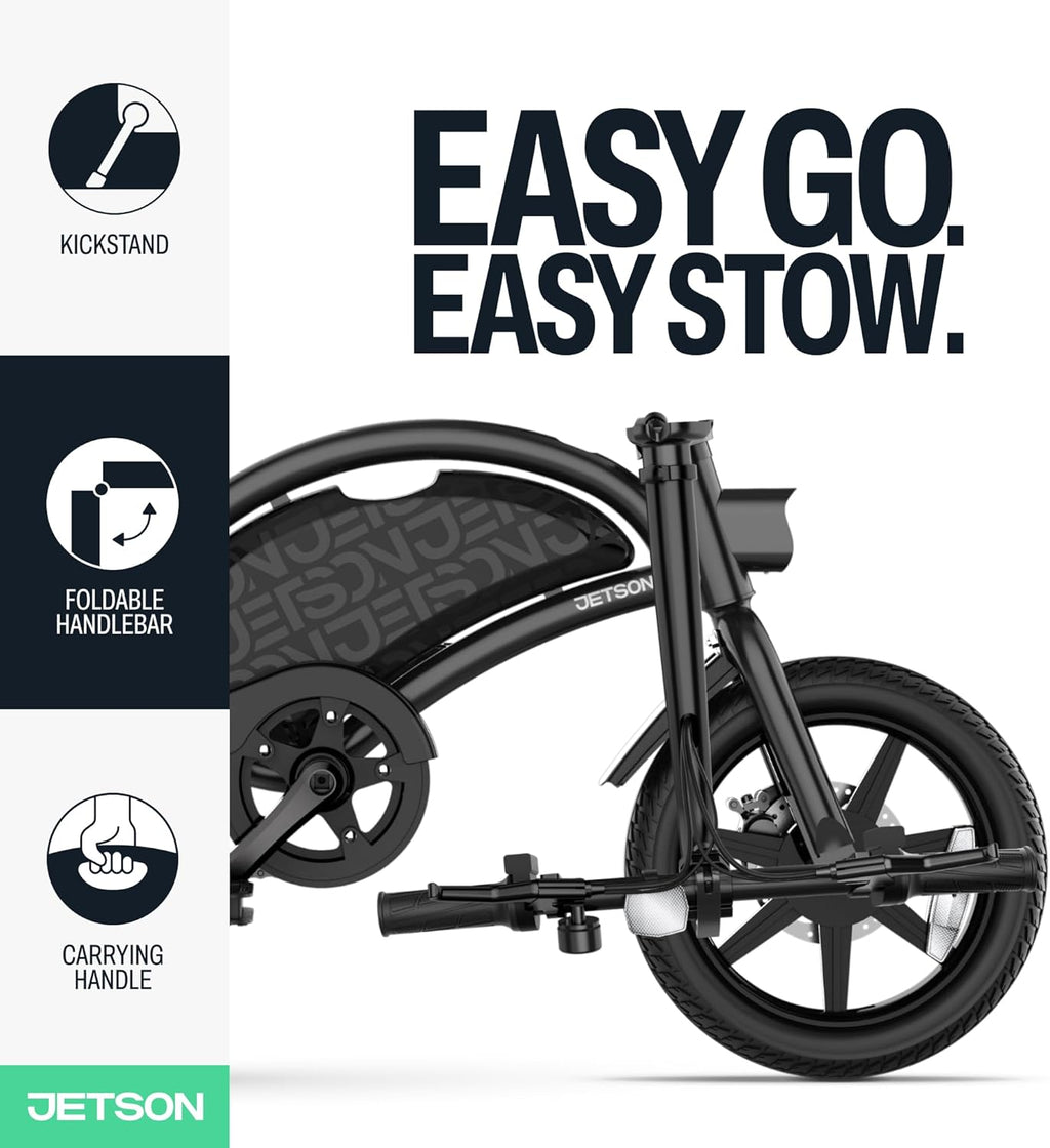 Foldable Electric Bike with Foot Pegs, Twist Throttle & Cruise Control – Up to 15.5 MPH, 15-Mile Range