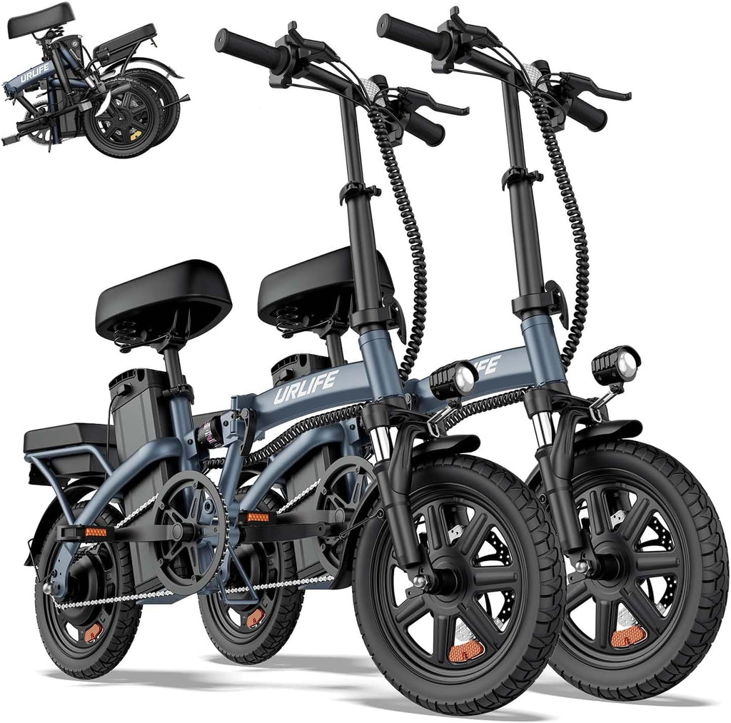 14-Inch Folding Electric Bike for Adults & Teens – Portable Commuter E-Bike with 500W Peak Motor, Up to 20 MPH & 20–40 Mile Range