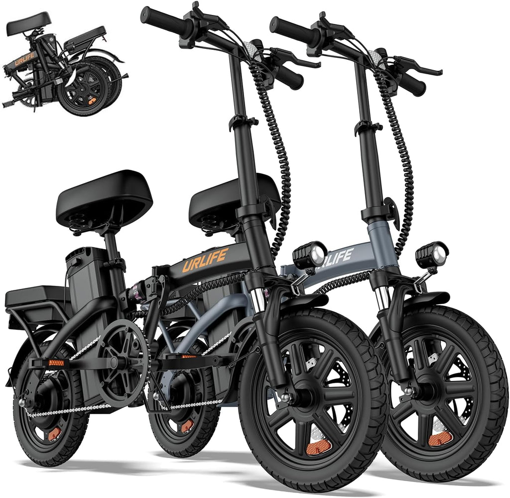 14-Inch Folding Electric Bike for Adults & Teens – Portable Commuter E-Bike with 500W Peak Motor, Up to 20 MPH & 20–40 Mile Range