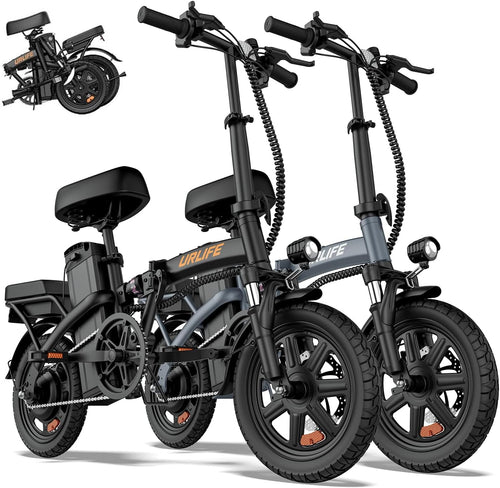 14-Inch Folding Electric Bike for Adults & Teens – Portable Commuter E-Bike with 500W Peak Motor, Up to 20 MPH & 20–40 Mile Range