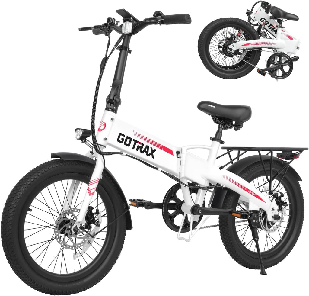 20" Folding Electric Bike for Adults, 500W Peak Motor, Up to 40-Mile Range, Compact Commuter E-Bike with LCD Display