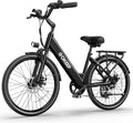 1000W Peak Electric Mountain Bike for Adults – 26-Inch E-Bike with 7-Speed Gears, Front Suspension, Adjustable Stem, Up to 28 MPH & 75-Mile Range