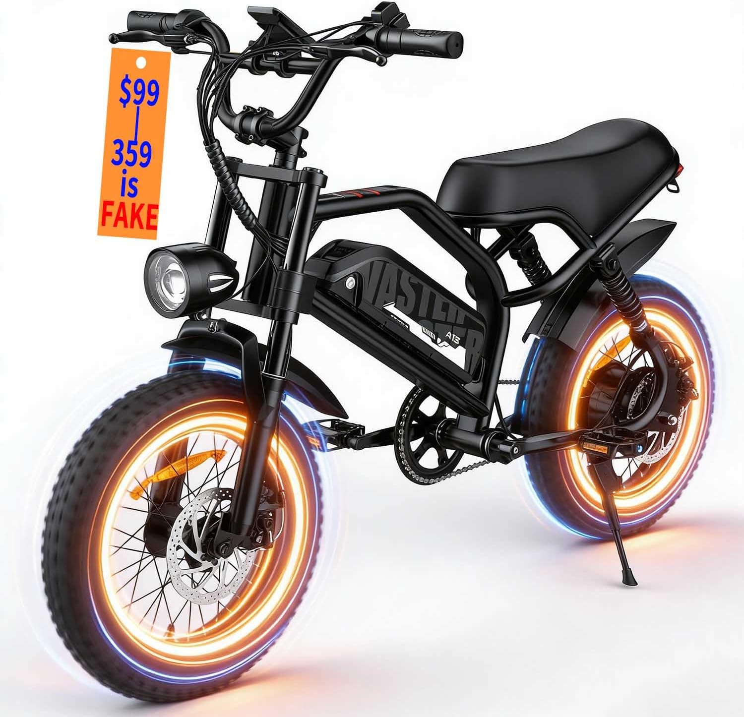 16-Inch Fat Tire Electric Bike for Adults, Compact All-Terrain E-Bike, Removable Power System, Urban & Outdoor Commuter Bicycle
