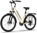 Step-Through Electric Bike for Adults, 1000W Peak Motor, 7-Speed Commuter E-Bike with Rear Cargo Rack