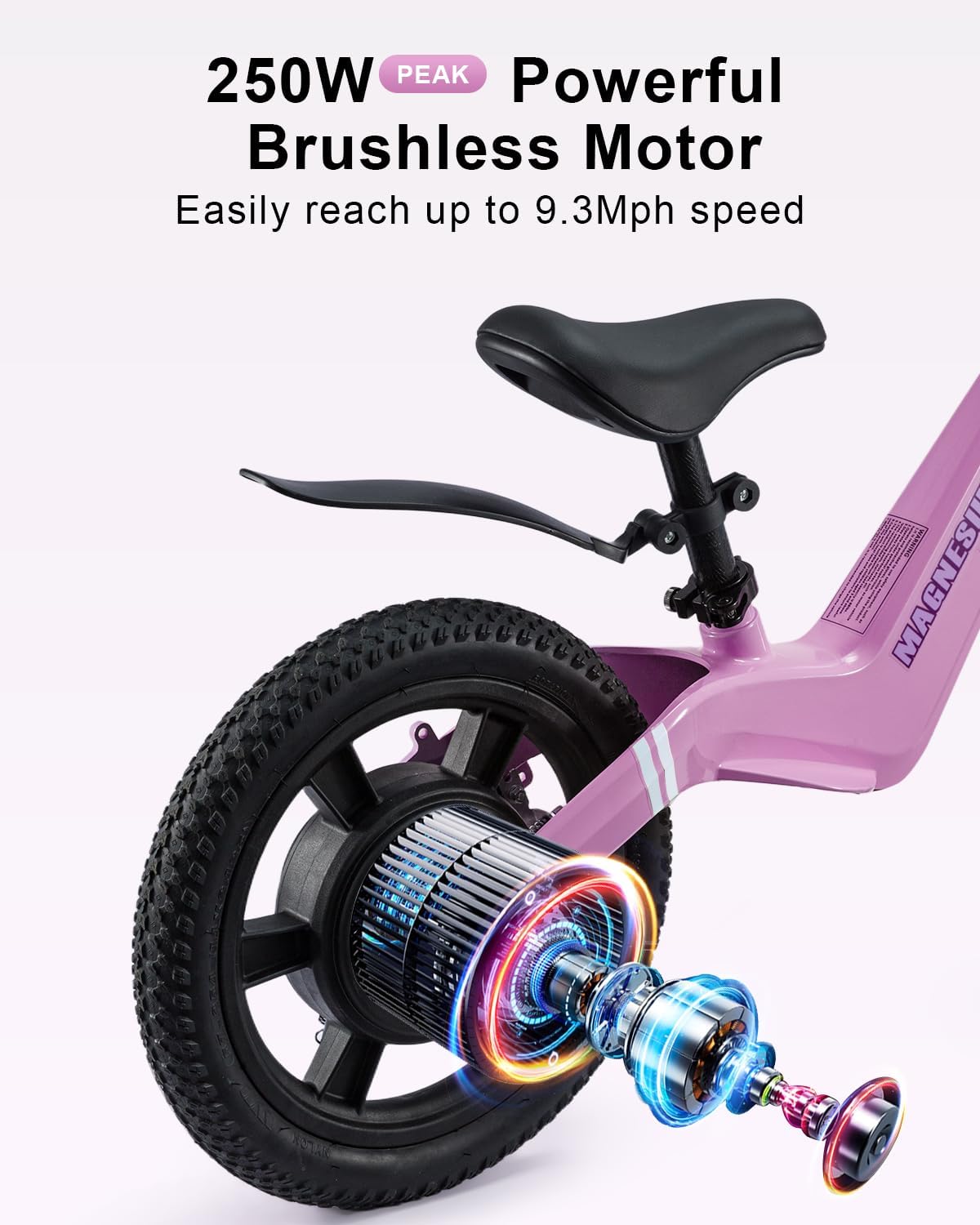 Electric Balance Bike for Kids Ages 3–6 – Lightweight Toddler E-Bike with 3 Speed Modes, Light-Up Front Tire & Adjustable Seat