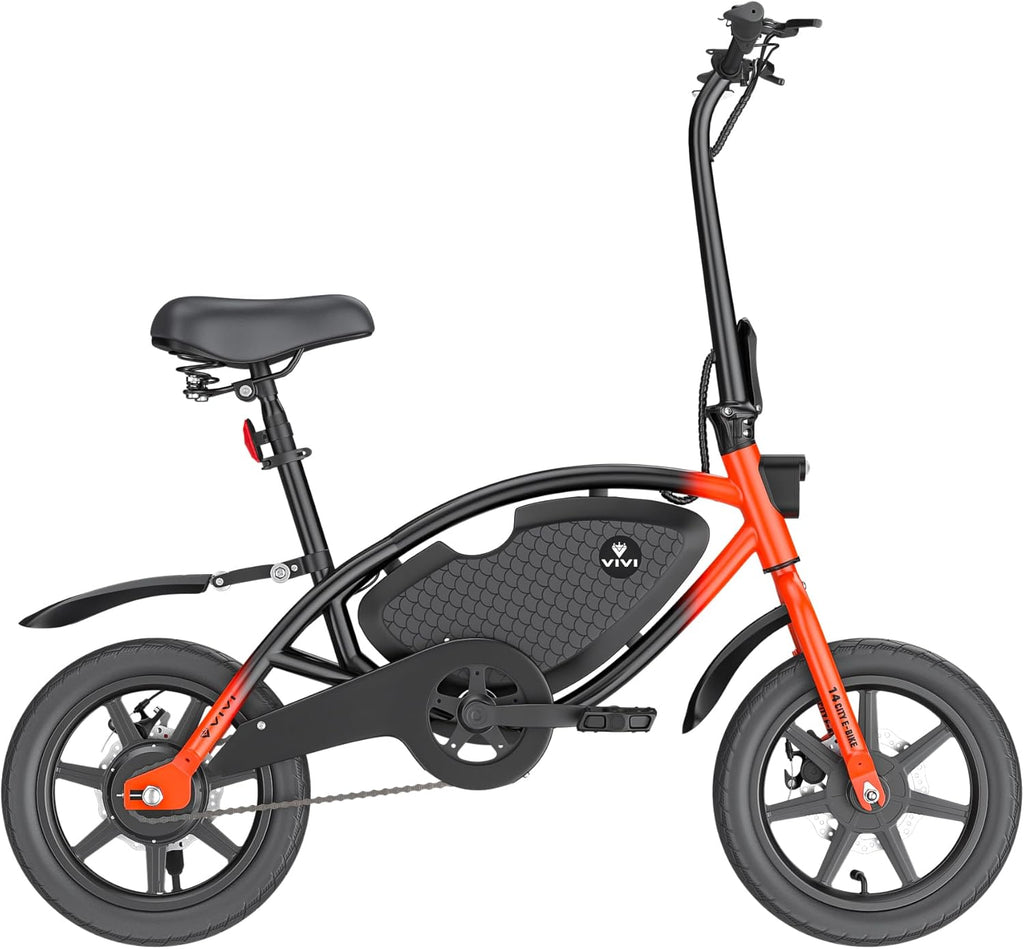 14" Folding Electric Bike for Adults & Teens – Compact City E-Bike with Cruise Control & Long-Range Assist