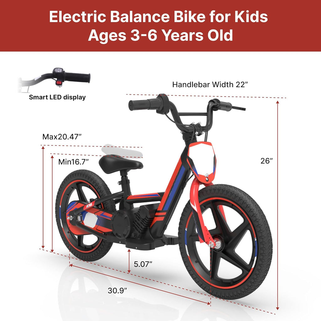 Electric Dirt Bike for Kids Ages 5–10 – 340W Motor, 3-Speed Settings, 12 MPH Max Speed, Detachable Battery