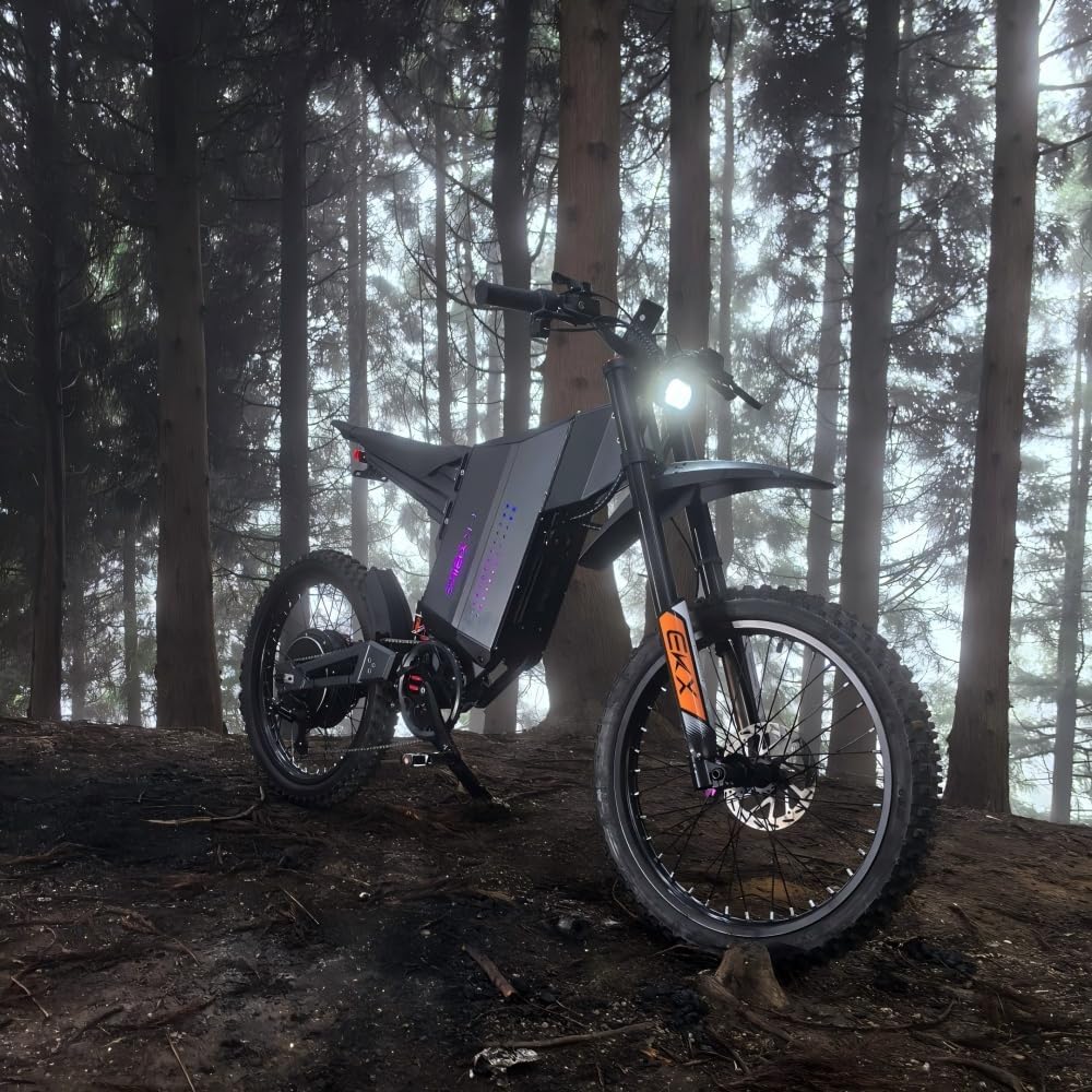 10000W Peak Electric Dirt Bike for Adults & Teens – 50 MPH Off-Road Electric Motorcycle, Full Suspension, Removable Battery