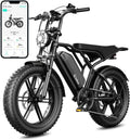 Electric Bike for Adults, 1500W Peak Motor 60 Miles Fat Tire Ebike