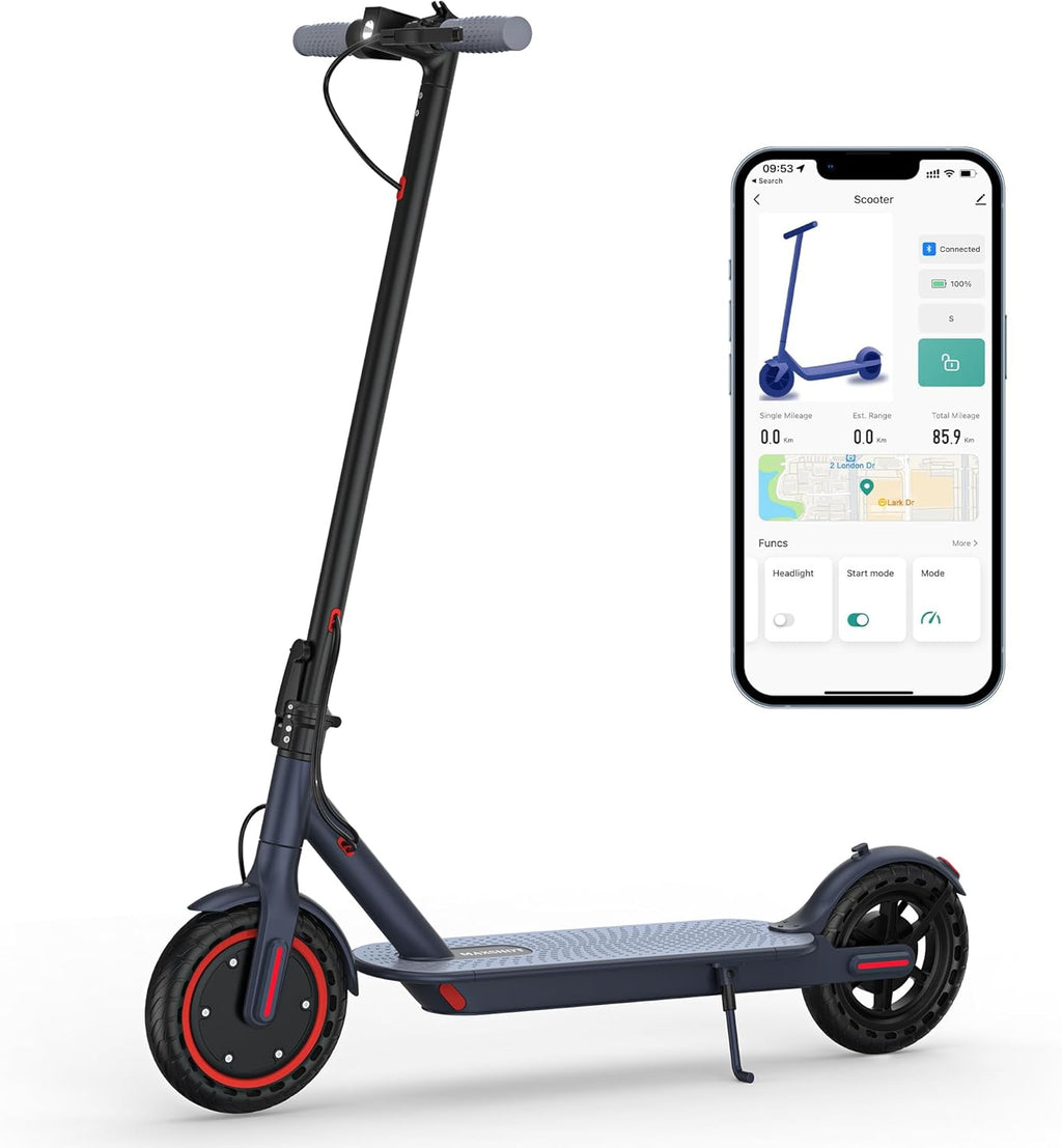 Folding Electric Scooter for Adults & Kids – Up to 22 MPH, Long Range, Dual Suspension & Dual Braking