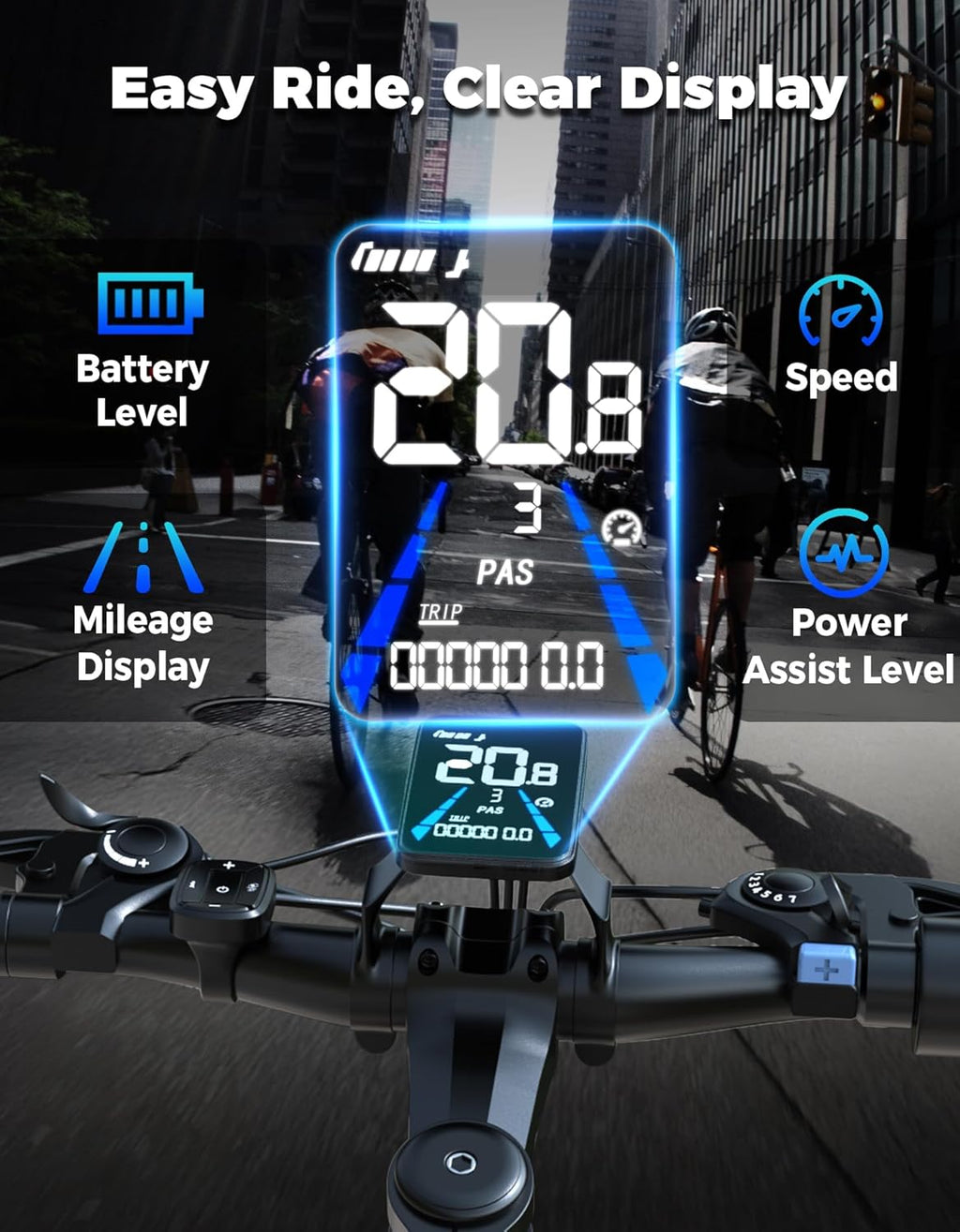 Electric Mountain Bike for Adults, 26-Inch Electric Bicycle, Long-Range Commuter E-Bike with Removable Power System and Multi-Speed Gearing