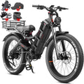 6000W Dual Motor Electric Mountain Bike for Adults – 26" Fat Tire E-Bike, 52 MPH Top Speed, Up to 300 Miles Range, Full Suspension