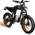 3000W Peak Electric Bike for Adults – 20" Fat Tire Moped E-Bike, 35 MPH Top Speed, Up to 65 Miles Range