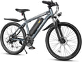 1000W Peak Electric Mountain Bike for Adults – 26-Inch E-Bike with Front Suspension, 7-Speed Gears, Fenders & Up to 50-Mile Range