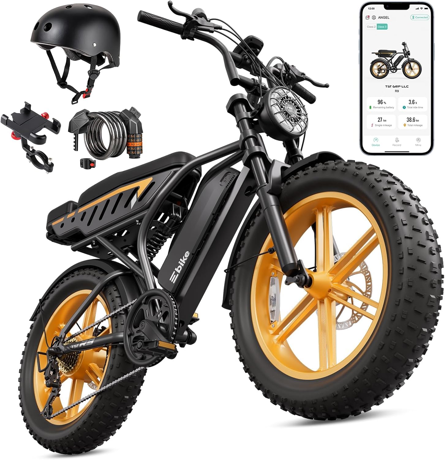 20" Fat Tire All-Terrain Electric Bike for Adults – Powerful Motor, Long-Range Ride & Off-Road Design