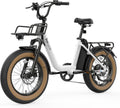 1800W Peak Electric Bike for Adults – 20" Fat Tire Step-Through E-Bike, Up to 90 Miles Range, 28 MPH, 7-Speed