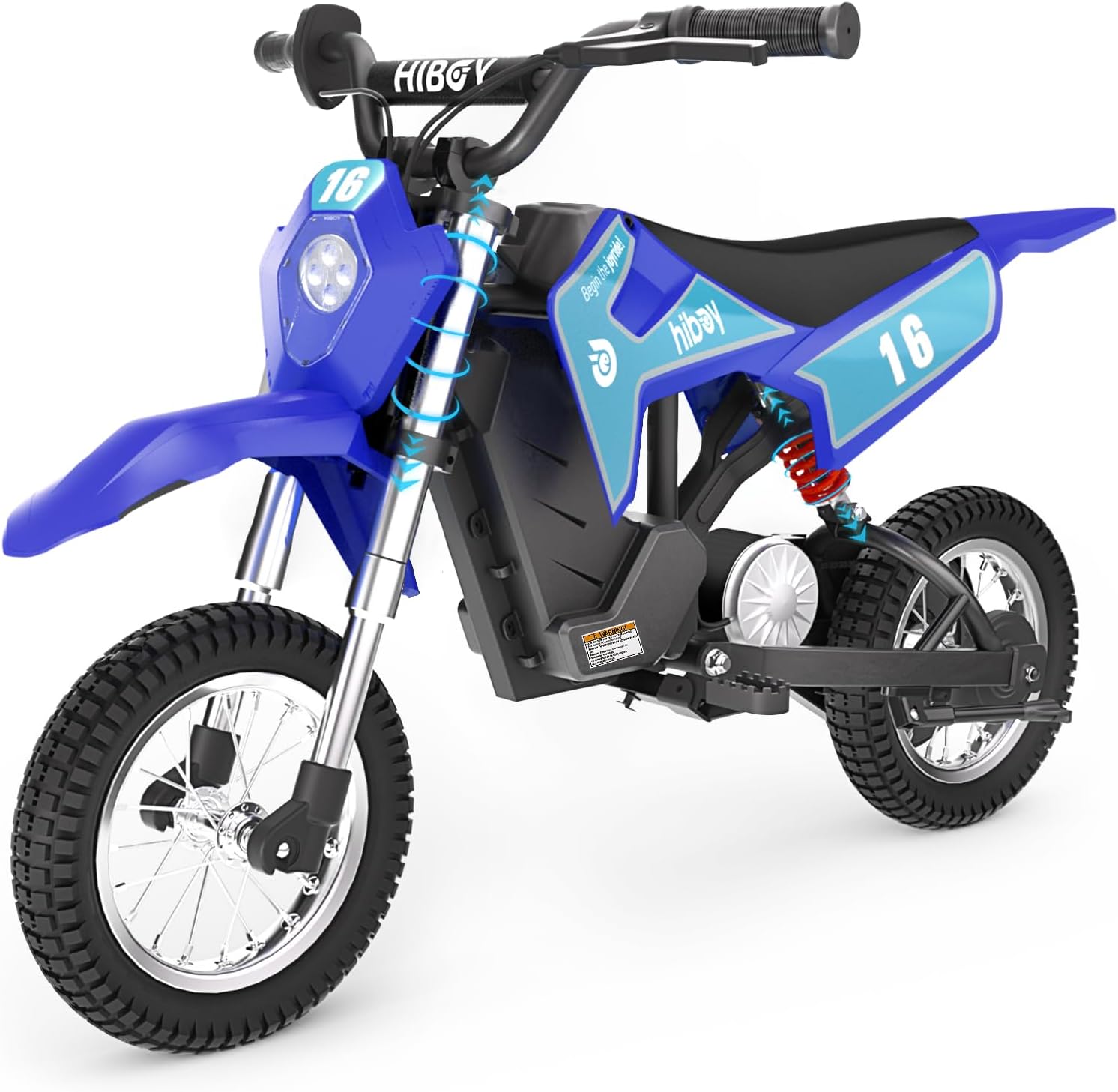 36V Electric Dirt Bike for Kids, 300W Motor, Up to 15.5 MPH, 13.7 Miles Range, 3-Speed Modes, Off-Road Electric Motorcycle for Ages 3–10