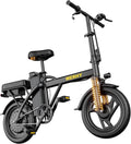 Folding Electric Bike for Adults – 500W Motor, 14" Mini Ebike, 20 MPH, Up to 20-Mile Range