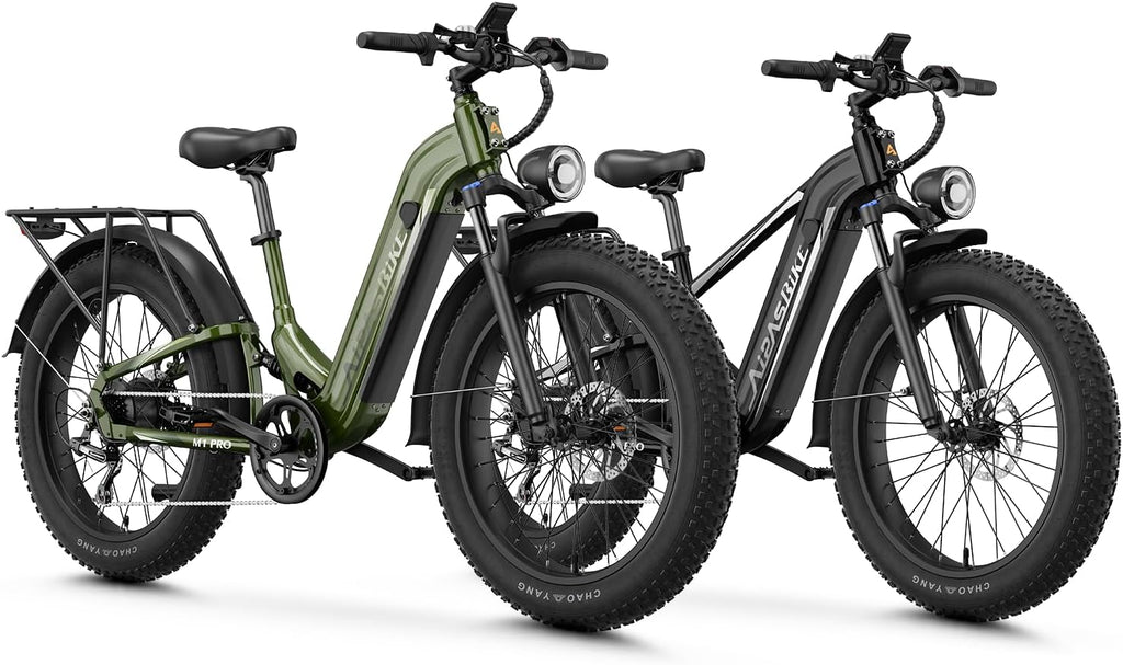26" Fat Tire Electric Mountain Bike for Adults, 1800W Peak Motor, Up to 85-Mile Range, Hydraulic Disc Brakes & Air Suspension