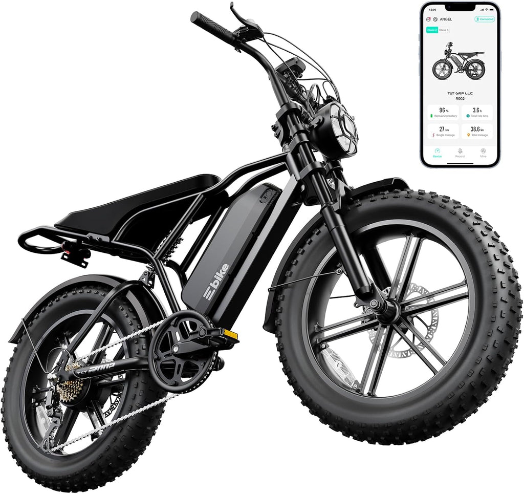1500W Peak Fat Tire Electric Bike for Adults – 20-Inch All-Terrain E-Bike with Long Range, Off-Road Ready & UL 2849 Tested