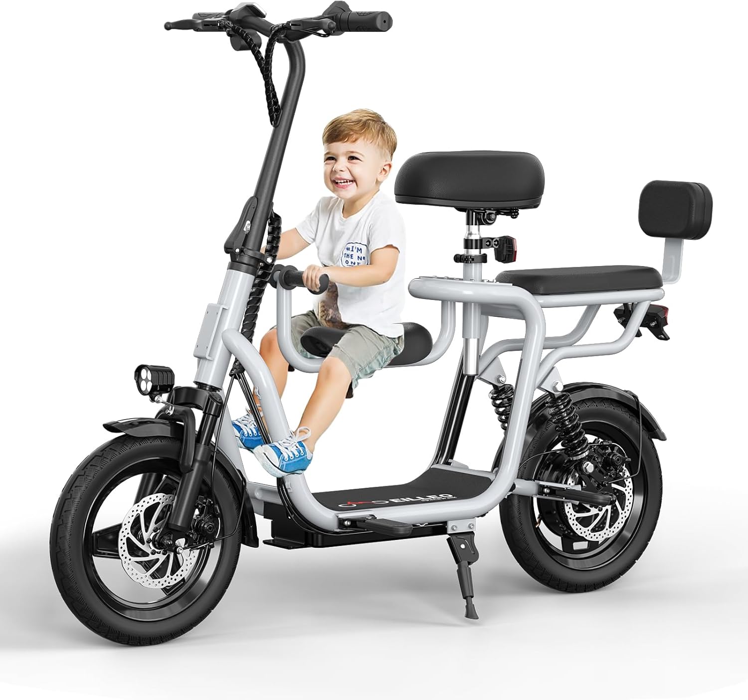 Electric Scooter with Seat for Adults – 500W/750W Motor, Up to 20 Miles Range, Dual Brakes, Comfortable Seated E-Scooter