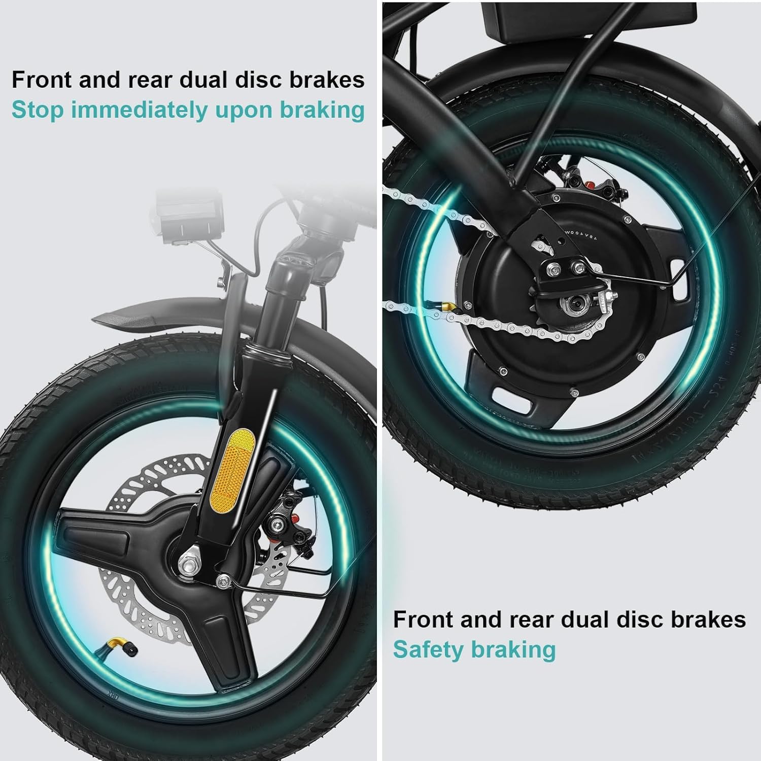 1200W Peak Electric Bike for Adults – Commuter E-Bike with Dual Disc Brakes, Up to 28 MPH Speed & 32-Mile Range