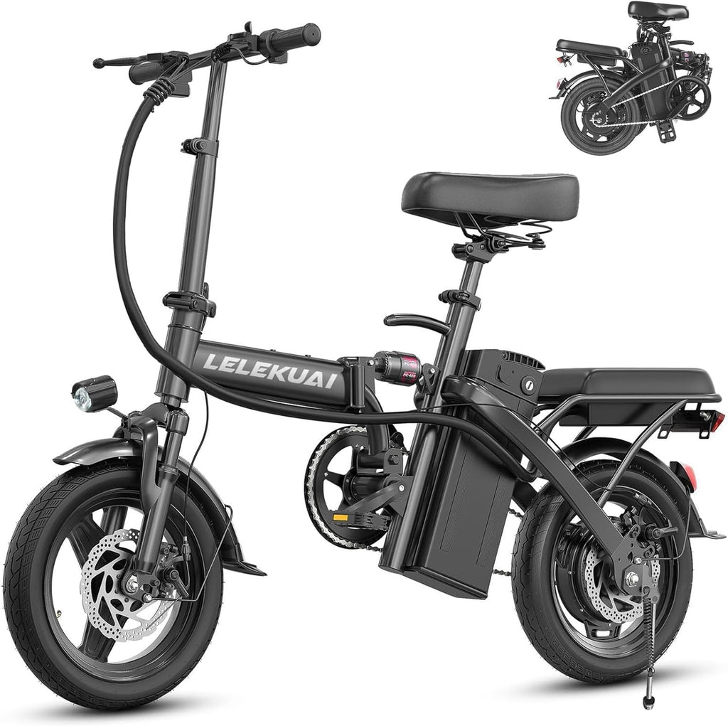 1200W Peak Electric Bike for Adults – Commuter E-Bike with Dual Disc Brakes, Up to 28 MPH Speed & 32-Mile Range