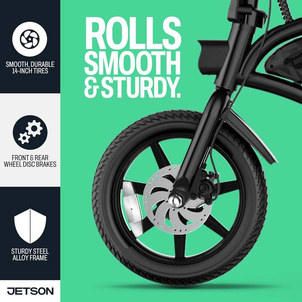 Foldable Electric Bike with Foot Pegs, Twist Throttle & Cruise Control – Up to 15.5 MPH, 15-Mile Range