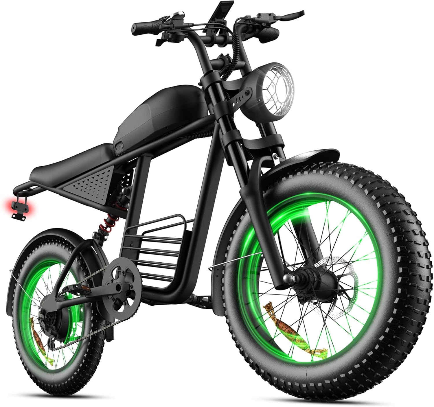 Electric Bike for Adults, 20-Inch Fat Tire E-Bike, Long-Range Commuter & Off-Road Electric Bicycle, UL Certified, USA Stock