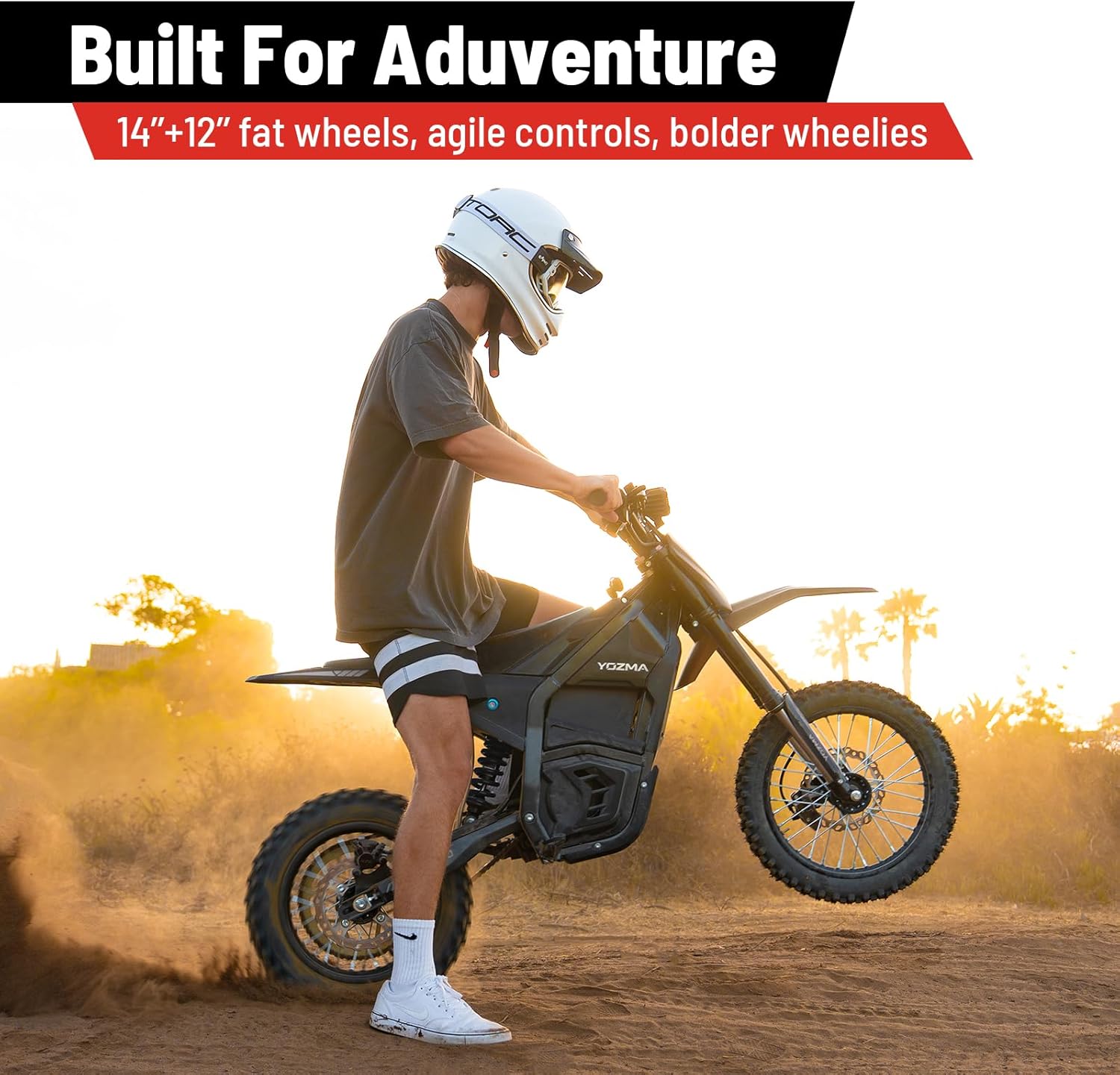 2600W Electric Dirt Bike for Teens & Adults – 40 MPH Off-Road E-Motorcycle with Hydraulic Brakes & Full Suspension