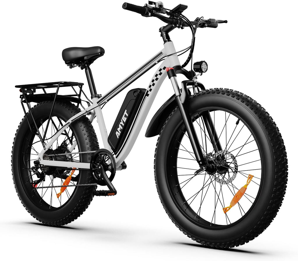 26" Fat Tire Electric Bike for Adults, 1500W Peak Motor, Up to 28 MPH, 7-Speed Electric Mountain E-Bike
