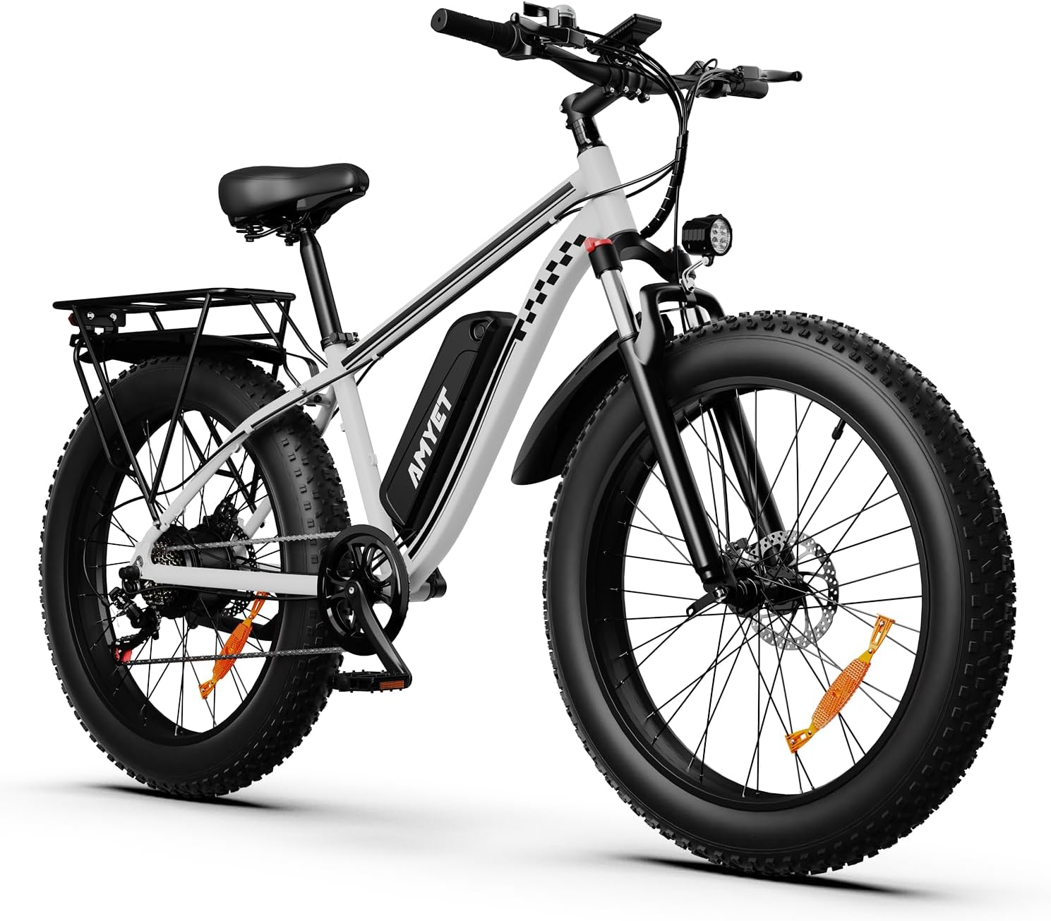 26" Fat Tire Electric Bike for Adults, 1500W Peak Motor, Up to 28 MPH, 7-Speed Electric Mountain E-Bike