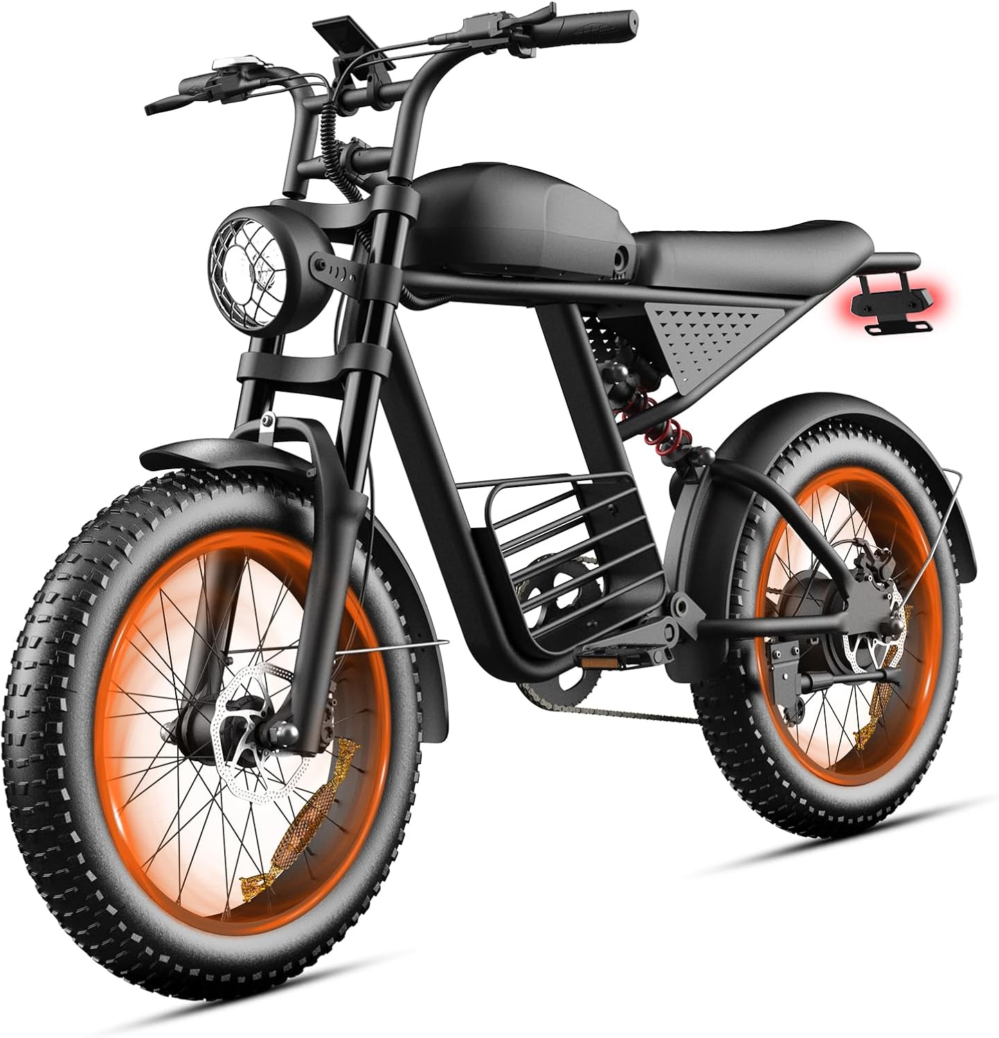 20" Fat Tire Electric Bike for Adults – Dual Motor All-Terrain E-Bike with Hydraulic Disc Brakes & 7-Speed Gears
