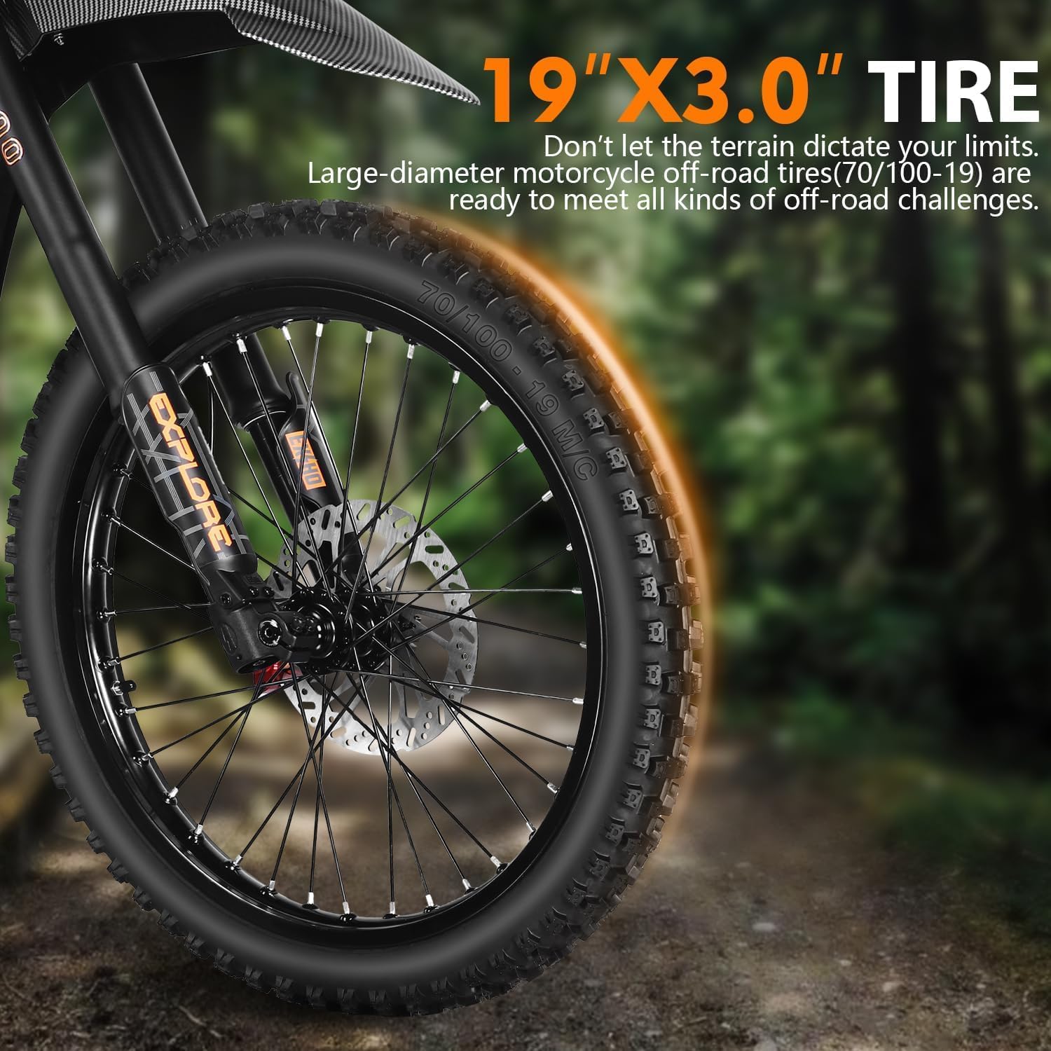 4700W Peak Electric Dirt Bike for Adults & Teens – 50 MPH Off-Road E-Bike, Up to 130 Miles Range, Dual Suspension