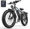 2000W Peak Electric Bike for Adults – 26" Fat Tire E-Bike, 34 MPH Top Speed, Up to 100 Miles Range, Removable Battery