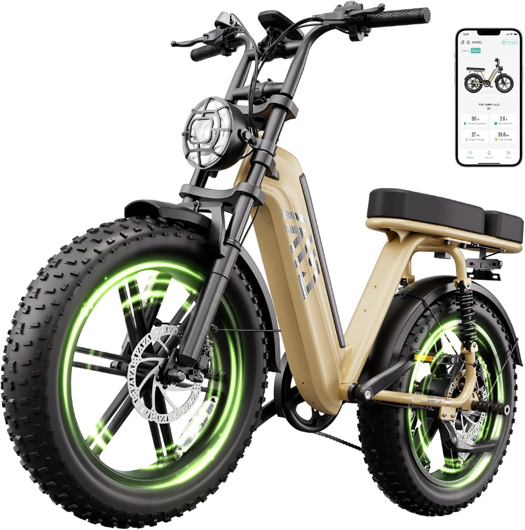 1500W Peak Fat Tire Electric Bike for Adults – 20-Inch All-Terrain E-Bike with Long Range, Off-Road Ready & UL 2849 Tested