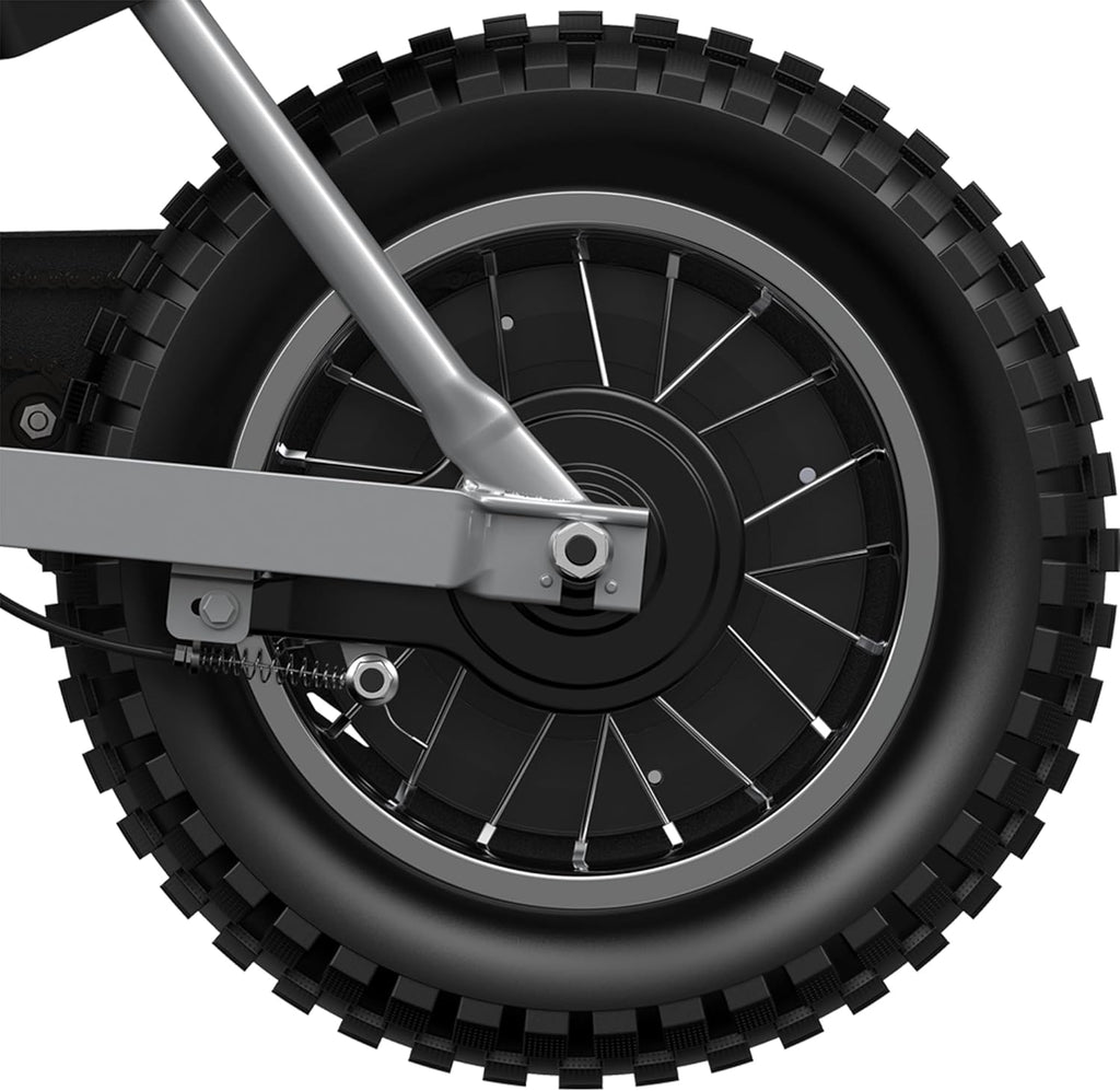 Electric Dirt Bike for Kids Ages 8+ – 12” Pneumatic Tire Off-Road E-Bike with Twist Throttle
