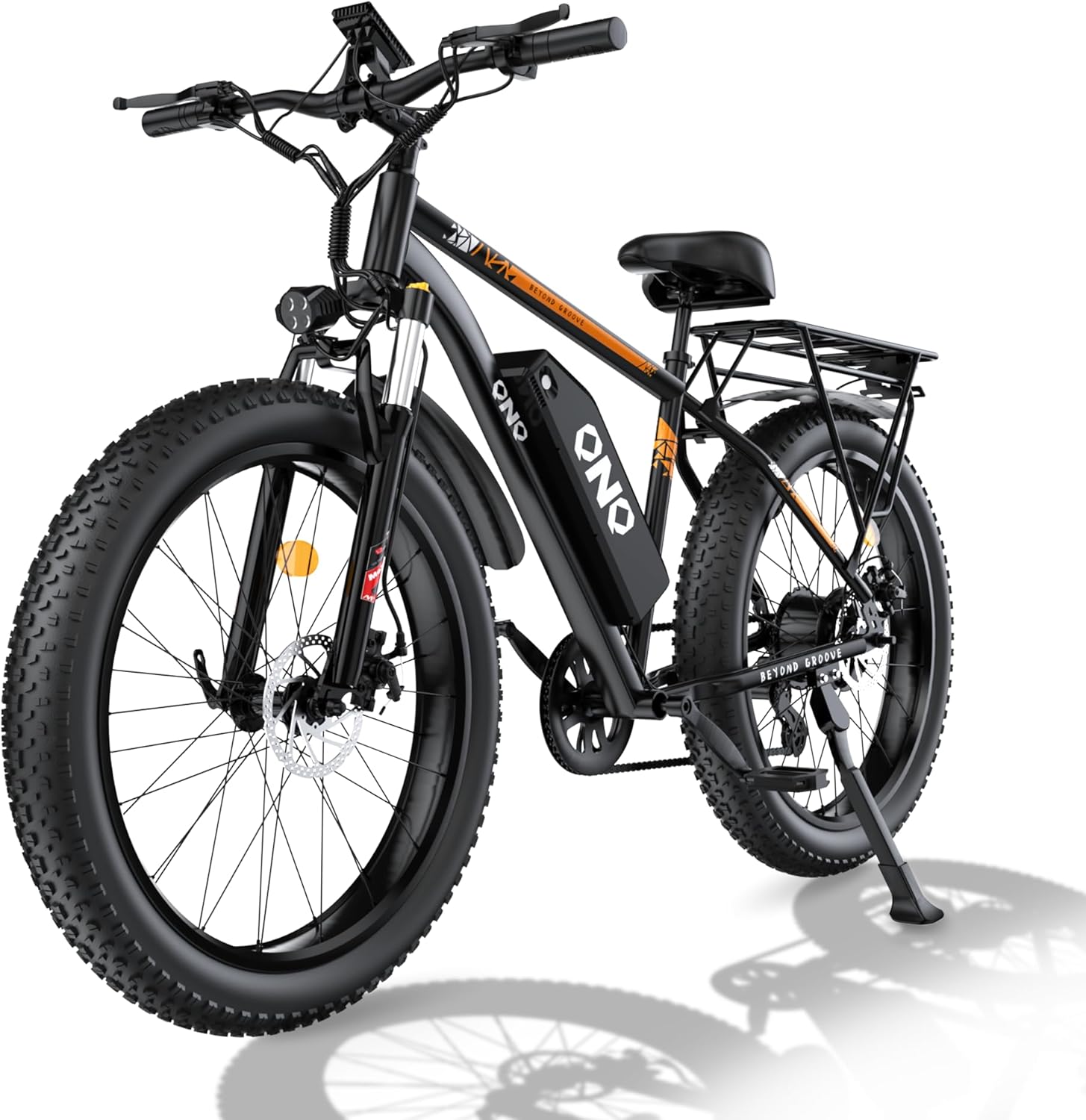 26-Inch Electric Mountain Bike for Adults – Long-Range E-Bike with Suspension & Removable Power System