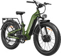 Dual Motor Electric Mountain Bike for Adults, 3500W Peak Power, Full Suspension, 26" Fat Tire Long-Range E-Bike