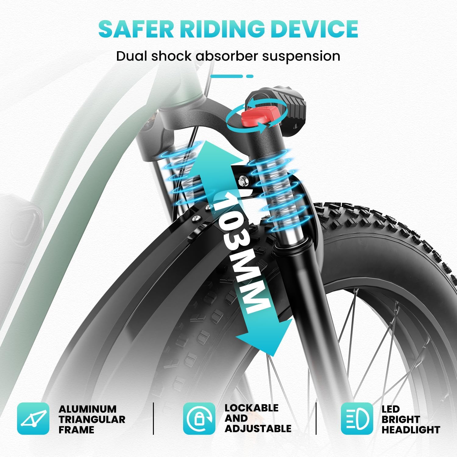 26-Inch Fat Tire Electric Bike for Adults, All-Terrain E-Bike with Long-Range Design and Comfortable Riding Experience